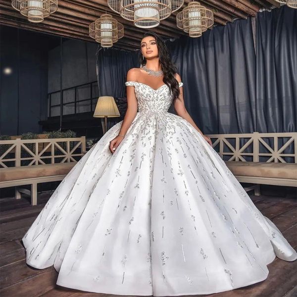 romantic v-neck beading ball gown wedding dress 2023 gorgeous off the shoulder sleeveless embroidery princess bridal gown, White
romantic v-neck beading ball gown wedding dress 2023 gorgeous off the shoulder sleeveless embroidery princess bridal gown, White