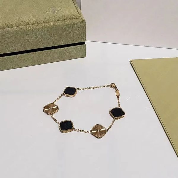 designer love bracelets for women 4/four leaf clover charm bracelets designer bracelet jewelry stainless steel wedding lovers gift bracelet, Black
designer love bracelets for women 4/four leaf clover charm bracelets designer bracelet jewelry stainless steel wedding lovers gift bracelet, Black