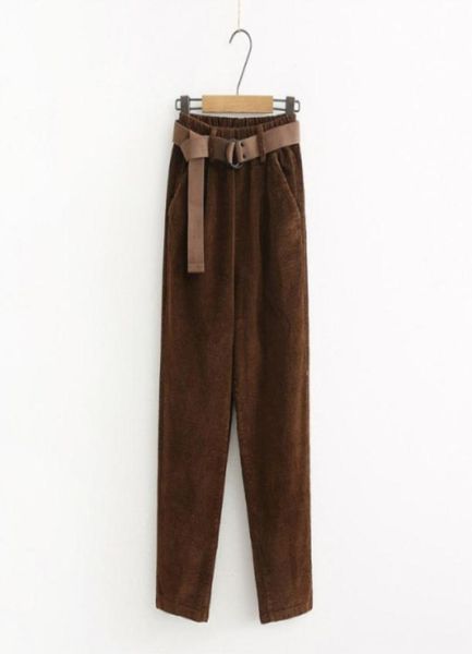 corduroy pants harem pants autumn winter women pants elastic waist sashes casual black trousers pantalones mujer cintura alta cx206845195, Black;white
corduroy pants harem pants autumn winter women pants elastic waist sashes casual black trousers pantalones mujer cintura alta cx206845195, Black;white