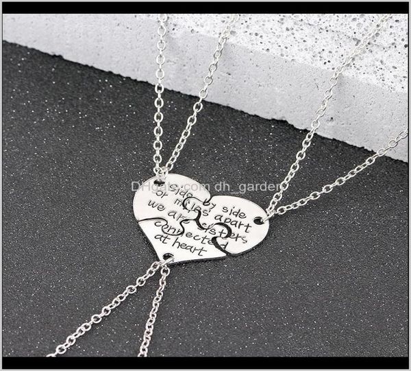 pendant pendants jewelry drop delivery 2021 3 piece broken friends necklaces carved by side or miles apart we are sisters connecte2590789, Silver
pendant pendants jewelry drop delivery 2021 3 piece broken friends necklaces carved by side or miles apart we are sisters connecte2590789, Silver