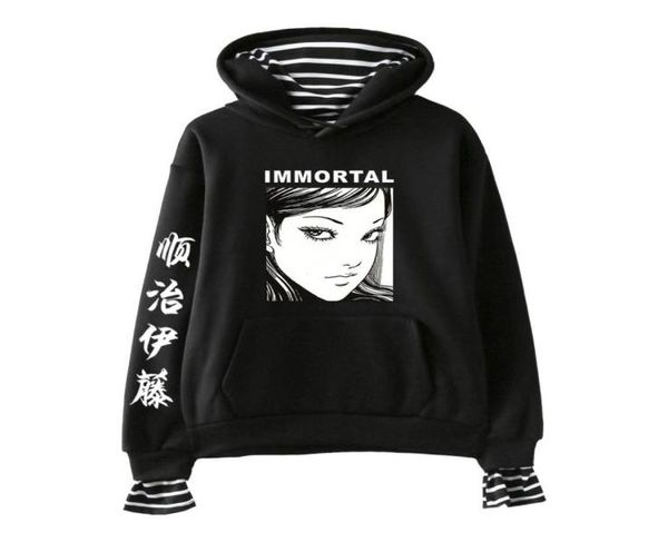 horror comic junji ito hoodies women men fake two piece hooded sweatshirt harajuku streetwear hip hop pullover hooded jacket7833927, Black
horror comic junji ito hoodies women men fake two piece hooded sweatshirt harajuku streetwear hip hop pullover hooded jacket7833927, Black