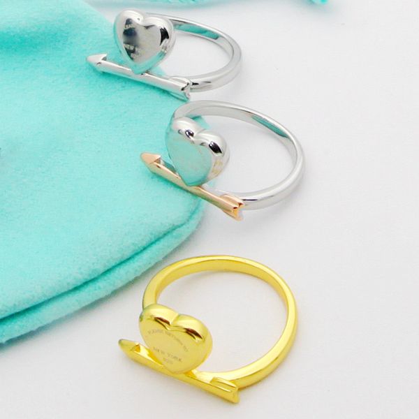 love ring arrow and peach heart stamp luxury brass couple rings fashion women designer jewelry logo printed, Silver
love ring arrow and peach heart stamp luxury brass couple rings fashion women designer jewelry logo printed, Silver