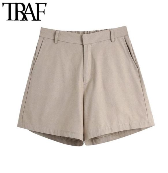 women chic fashion side pockets bermuda shorts vintage high elastic waist zipper fly female short pants mujer 2105076132659, White;black
women chic fashion side pockets bermuda shorts vintage high elastic waist zipper fly female short pants mujer 2105076132659, White;black