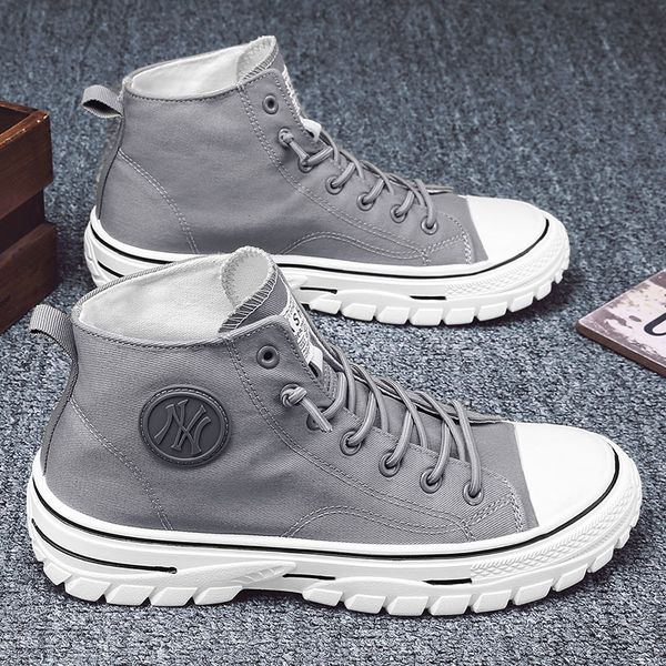 dress shoes men vulcanized shoes british style high casual sneakers men canvas shoes man sports skateboarding shoes fashion male 230822, Black
dress shoes men vulcanized shoes british style high casual sneakers men canvas shoes man sports skateboarding shoes fashion male 230822, Black