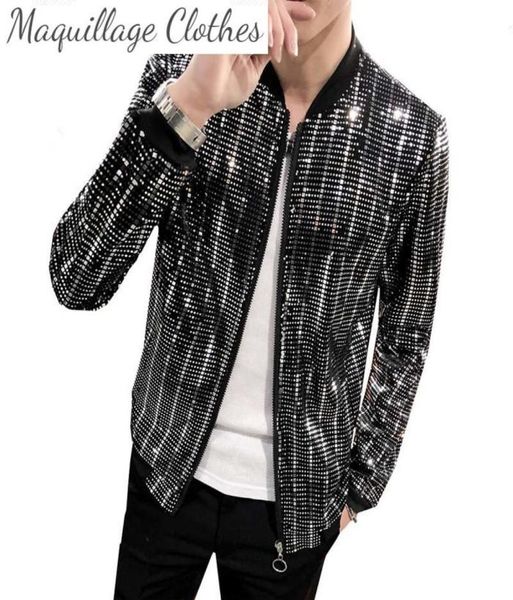 men shinny sequins jackets coats long sleeves shiny clothing for nightclub singer stage costume men039s5831405, Black;brown
men shinny sequins jackets coats long sleeves shiny clothing for nightclub singer stage costume men039s5831405, Black;brown