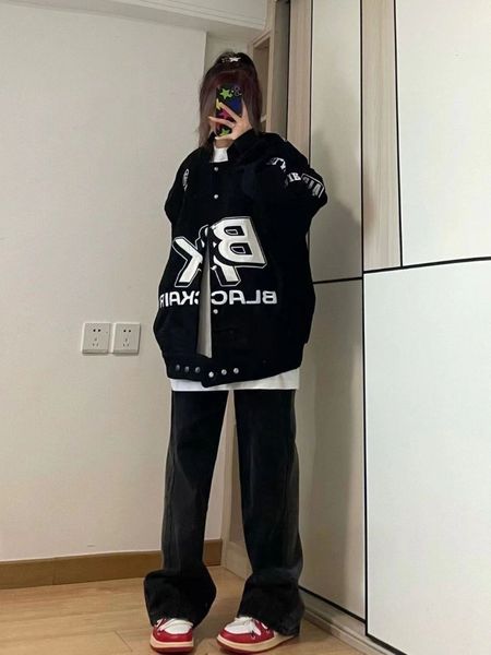 women's jackets high street vintage bomber letter print women hip hop chic loose grunge coats y2k baseball outerwear techwear black 23, Black;brown
women's jackets high street vintage bomber letter print women hip hop chic loose grunge coats y2k baseball outerwear techwear black 23, Black;brown
