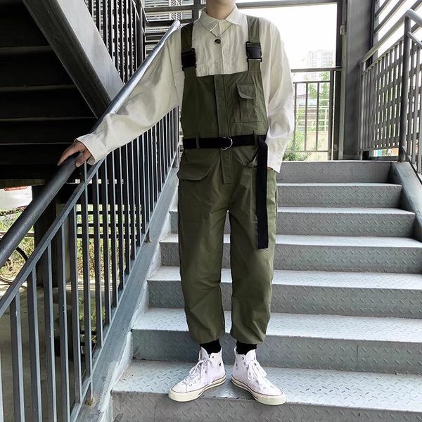 men's pants spring mens workwear strap korean version loose wide leg crop straight retro hanging jumpsuit 230821, Black
men's pants spring mens workwear strap korean version loose wide leg crop straight retro hanging jumpsuit 230821, Black