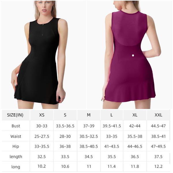 ll-88241 brand womens yoga outfits ladies golf dresses+shorts cheerleaders tennis one piece dress sleeveless pants breathable lined zipper
ll-88241 brand womens yoga outfits ladies golf dresses+shorts cheerleaders tennis one piece dress sleeveless pants breathable lined zipper