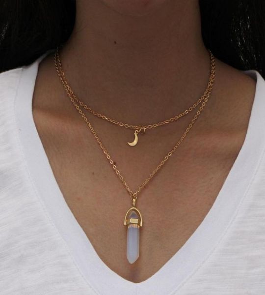 crystal stone hexagonal prism healing pendant necklace rhombus bullet gold chains necklaces for women kids fashion jewelry will an8089786, Silver
crystal stone hexagonal prism healing pendant necklace rhombus bullet gold chains necklaces for women kids fashion jewelry will an8089786, Silver