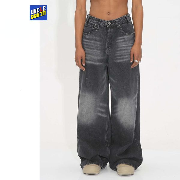 men's jeans washed retro straight wide-leg pants baggy denim jeans y2k clothes black straight luxury denim trousers pantalon homme 2308, Blue
men's jeans washed retro straight wide-leg pants baggy denim jeans y2k clothes black straight luxury denim trousers pantalon homme 2308, Blue