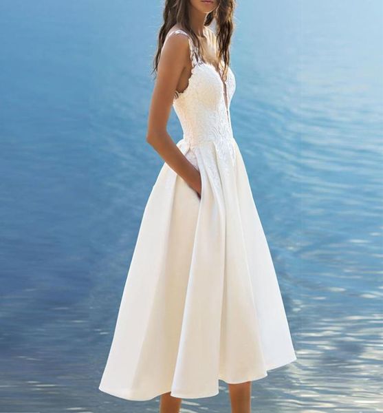 summer sleeveless v neck beach dresses elegant white lace spaghetti strap midi dress women party vestidos casual6897726, Black;gray
summer sleeveless v neck beach dresses elegant white lace spaghetti strap midi dress women party vestidos casual6897726, Black;gray