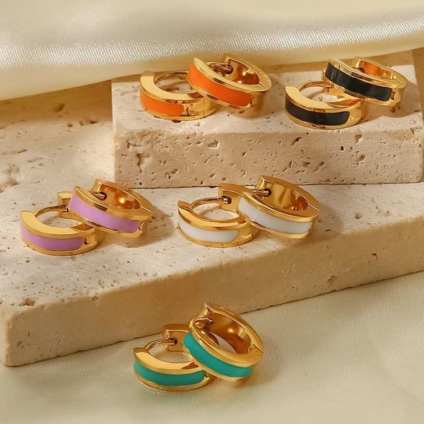stud uworld colorful enamel stainless steel round studs earrings 2023 gold plated stylish charm fashion jewelry women 230822, Golden;silver
stud uworld colorful enamel stainless steel round studs earrings 2023 gold plated stylish charm fashion jewelry women 230822, Golden;silver
