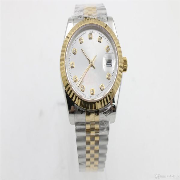 2019 watches men watch 36mm white face stainless steel strap watch 265l, Slivery;brown
2019 watches men watch 36mm white face stainless steel strap watch 265l, Slivery;brown