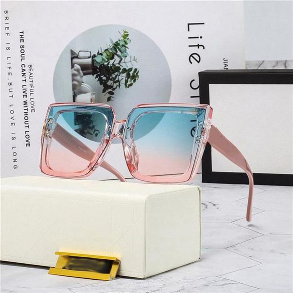 women designer sunglasses modern stylish square frames transparent blue pink gradient simplicity highlights sweet temperament beac225z, White;black
women designer sunglasses modern stylish square frames transparent blue pink gradient simplicity highlights sweet temperament beac225z, White;black