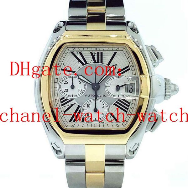 xl w62027z1 mens date watch 18k yellow gold and steel chronograph quartz movement mens watches285d, Slivery;brown
xl w62027z1 mens date watch 18k yellow gold and steel chronograph quartz movement mens watches285d, Slivery;brown