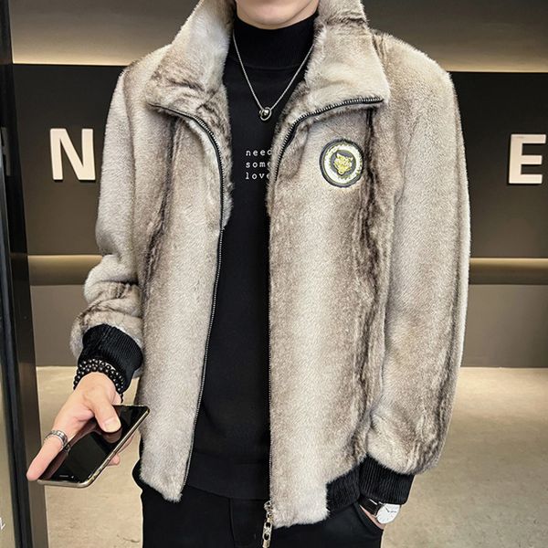 men's jackets men's faux leather jacket imitation fur trend veste fourrure homme mountain carving national coat herren winter jack, Black;brown
men's jackets men's faux leather jacket imitation fur trend veste fourrure homme mountain carving national coat herren winter jack, Black;brown