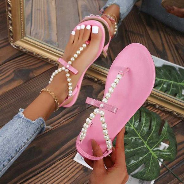 sandals summer women sandals flat clip-toe pearl string plus size shoes trendy beach pink slip-on 230417, Black
sandals summer women sandals flat clip-toe pearl string plus size shoes trendy beach pink slip-on 230417, Black