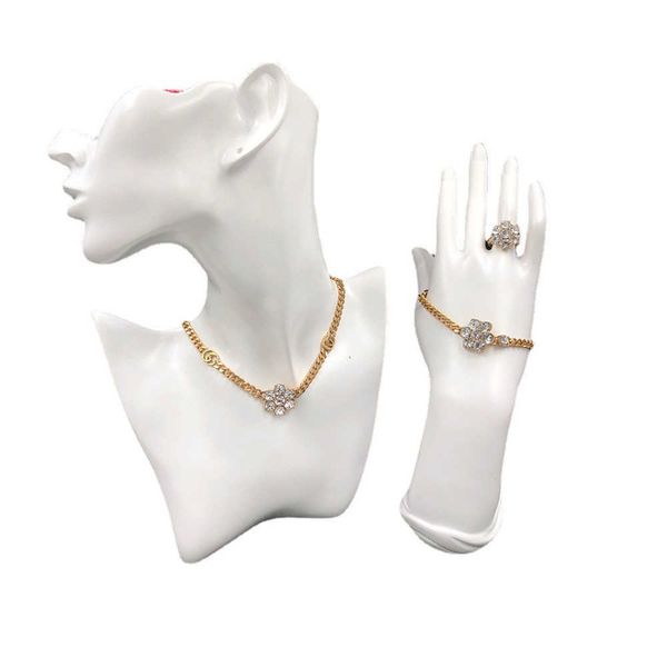 necklace earrings set stainless steel luxury pendant jewelry set/3pcs for women 18k bracelet gift, Silver
necklace earrings set stainless steel luxury pendant jewelry set/3pcs for women 18k bracelet gift, Silver