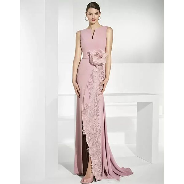 elegant pink long mother of the bride dresses side slit sleeveless flower lace applique mermaid wedding guest gowns groom mom prom evening d, Black;red
elegant pink long mother of the bride dresses side slit sleeveless flower lace applique mermaid wedding guest gowns groom mom prom evening d, Black;red