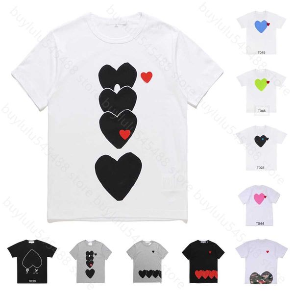 6vtx men's t-shirts designer fashion mens play red heart casual women commes shirts badge quanlity cotton embroidery short sleeve summe, White;black
6vtx men's t-shirts designer fashion mens play red heart casual women commes shirts badge quanlity cotton embroidery short sleeve summe, White;black