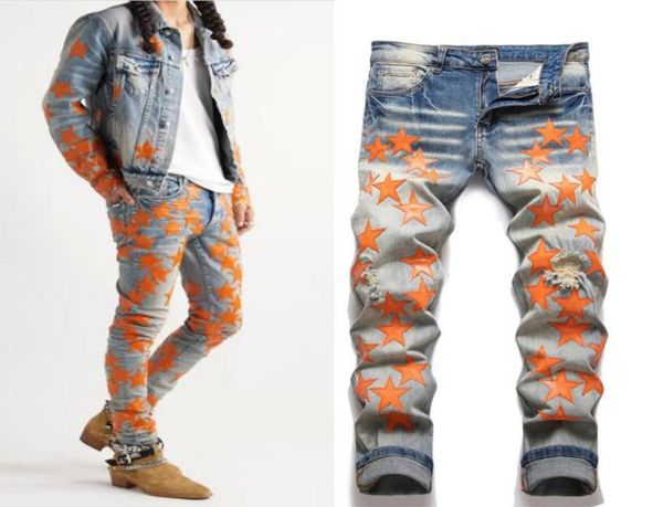 applique patches details jeans men big size 38 slim fit leg distressed8726265, Blue
applique patches details jeans men big size 38 slim fit leg distressed8726265, Blue