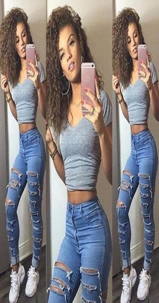 ripped knee skinny jeans womens high waisted women ladies clothing pants hole32910677298770, Blue
ripped knee skinny jeans womens high waisted women ladies clothing pants hole32910677298770, Blue