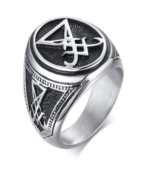 sigil of lucifer satanic rings for men stainless steel symbol seal satan ring demon side jewelry cluster4407921, Golden;silver
sigil of lucifer satanic rings for men stainless steel symbol seal satan ring demon side jewelry cluster4407921, Golden;silver