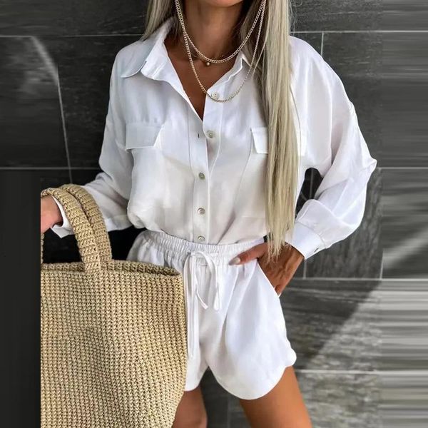 women s two piece pants 2 set women 3xl plus casual solid matching sets office lady classic elastic waist shorts female clothing 230822, White
women s two piece pants 2 set women 3xl plus casual solid matching sets office lady classic elastic waist shorts female clothing 230822, White