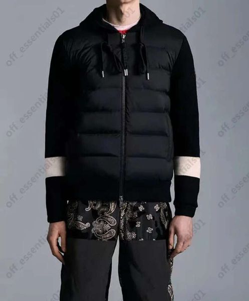 knitted panel mens down jacket europe and american style designers men s clothing size s, Black
knitted panel mens down jacket europe and american style designers men s clothing size s, Black