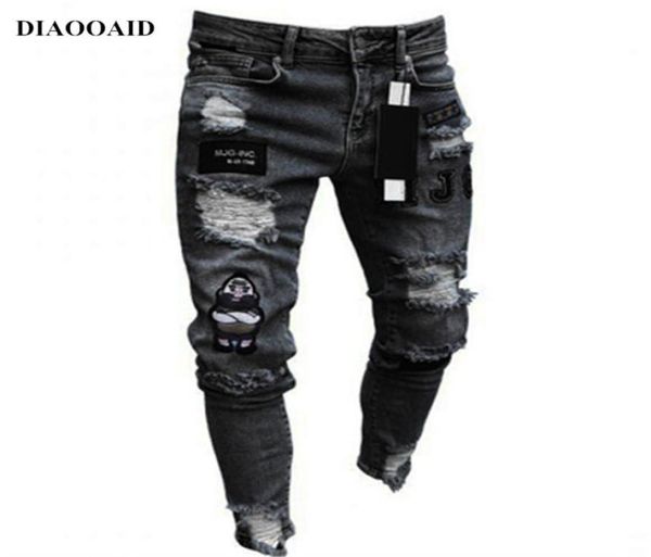 new streetwear hiphop men jeans skinny fashion embroidery personality classic destroyed swag trousers male denim pants5632265, Blue
new streetwear hiphop men jeans skinny fashion embroidery personality classic destroyed swag trousers male denim pants5632265, Blue