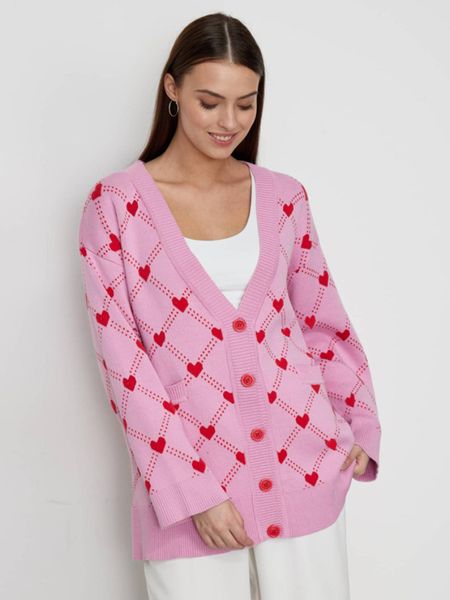 womens knits tees knited cardigan oversized vneck sweater with heart print winter thin cardigans casual long sleeve jumpers 230821, White
womens knits tees knited cardigan oversized vneck sweater with heart print winter thin cardigans casual long sleeve jumpers 230821, White