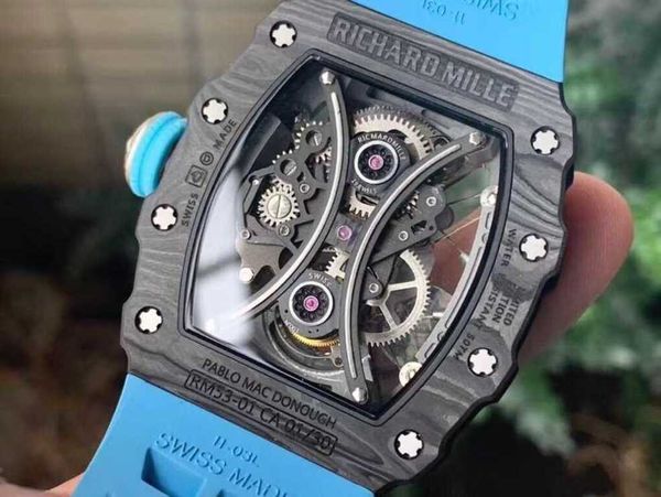 tourbillon watch rm53-01 rm53 pablo mac donough superb men wrist watches jq36 high-end quality mechanical uhr ntpt all carbon fiber case mon, Slivery;brown
tourbillon watch rm53-01 rm53 pablo mac donough superb men wrist watches jq36 high-end quality mechanical uhr ntpt all carbon fiber case mon, Slivery;brown