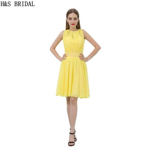 short chiffon homecoming dresses beading yellow sheer neck cocktail dress charming girls party gowns b0122056063, Blue;pink
short chiffon homecoming dresses beading yellow sheer neck cocktail dress charming girls party gowns b0122056063, Blue;pink