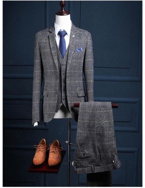 custom made new gray large plaid tr blend fabric exquisite slim men039s suit threepiece handcut coat pants ves283t7220158, White;black
custom made new gray large plaid tr blend fabric exquisite slim men039s suit threepiece handcut coat pants ves283t7220158, White;black