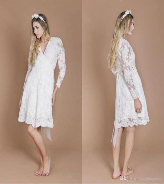 long sleeve wedding dresses 2021 new design lace pregnant bride dresses vintage a line v neck knee length beach summer boho bridal7717857, White
long sleeve wedding dresses 2021 new design lace pregnant bride dresses vintage a line v neck knee length beach summer boho bridal7717857, White