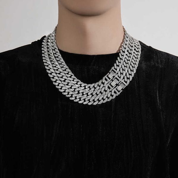 designer cuban diamond necklace tide men handsome ins collarbone chain light luxury niche high-end hip-hop accessories sweater chain, Silver
designer cuban diamond necklace tide men handsome ins collarbone chain light luxury niche high-end hip-hop accessories sweater chain, Silver