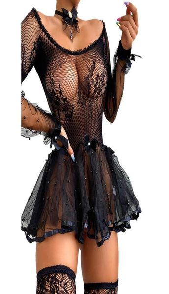 female dress lace floral bras sets round neck long sleeve hollow out 1piece lingerie for summer black8713585, Red;black
female dress lace floral bras sets round neck long sleeve hollow out 1piece lingerie for summer black8713585, Red;black