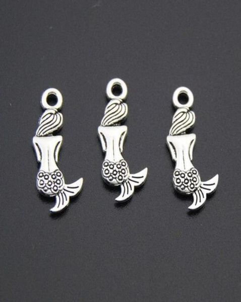 200pcslot ancient silver mermaid alloy charms pendants for diy jewelry making findings 20x9mm8121562, Bronze;silver
200pcslot ancient silver mermaid alloy charms pendants for diy jewelry making findings 20x9mm8121562, Bronze;silver