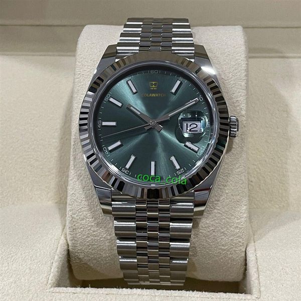 new factory version watch mint green fluted 41mm jubilee bracelet cal 3235 mechanical b p automatic official website synchronizati2914, Slivery;brown
new factory version watch mint green fluted 41mm jubilee bracelet cal 3235 mechanical b p automatic official website synchronizati2914, Slivery;brown