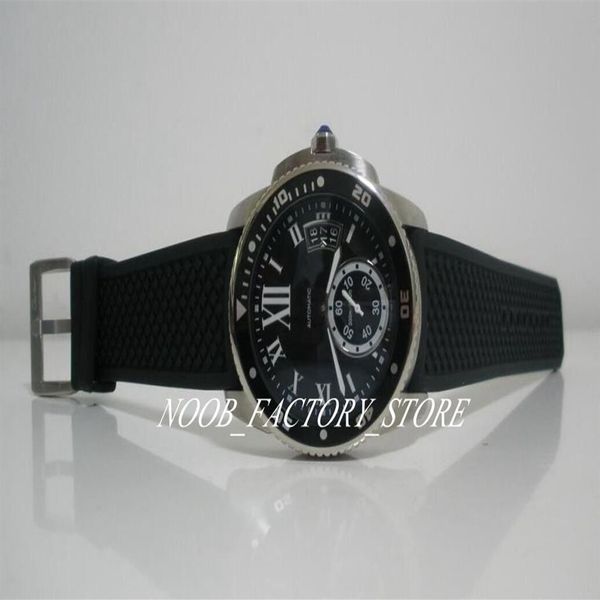 luxury men's watches 42mm black dial sapphire glass automatic mechanical watch wrisrwatch rubber strap watches264b, Slivery;brown
luxury men's watches 42mm black dial sapphire glass automatic mechanical watch wrisrwatch rubber strap watches264b, Slivery;brown