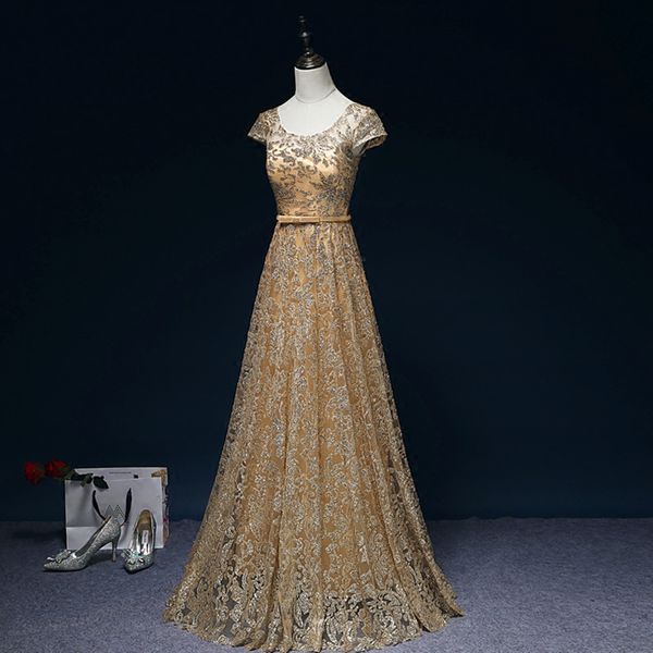 elegant mother of the bride dresses scoop short sleeves lace-up back light gold long evening party dresses shining sequins tulle soft lining, Black;red
elegant mother of the bride dresses scoop short sleeves lace-up back light gold long evening party dresses shining sequins tulle soft lining, Black;red
