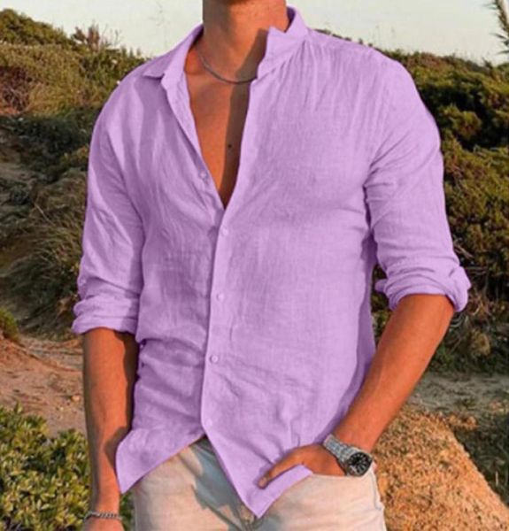 men039s casual shirts male summer cotton linen shirt solid oversized loose long sleeve men turn down collar purple fashion 9733854, White;black
men039s casual shirts male summer cotton linen shirt solid oversized loose long sleeve men turn down collar purple fashion 9733854, White;black