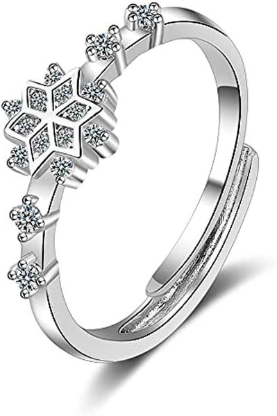 thin cz snowflake adjustable rings for women teen girls dainty sterling silver plated statement wrap band flower rings, Slivery;golden
thin cz snowflake adjustable rings for women teen girls dainty sterling silver plated statement wrap band flower rings, Slivery;golden