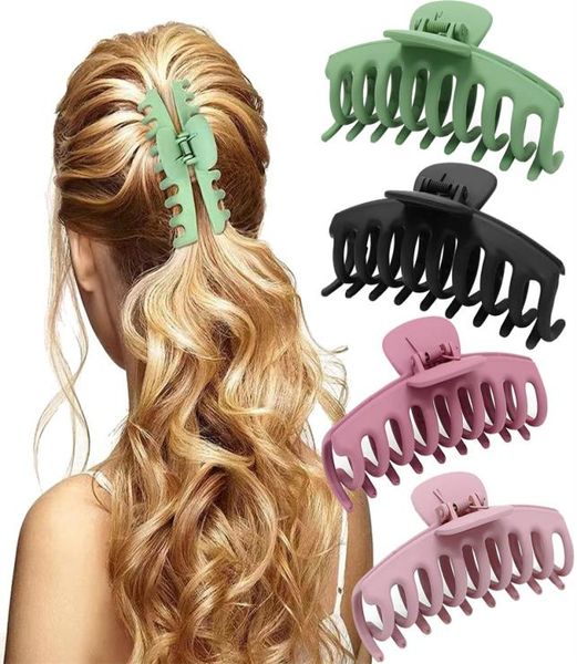 43 inch big hairclip for women and girls thick hair strong hold hairclaw clips nonslip hair barrette clamps fashion accessories7944203, Golden;silver
43 inch big hairclip for women and girls thick hair strong hold hairclaw clips nonslip hair barrette clamps fashion accessories7944203, Golden;silver