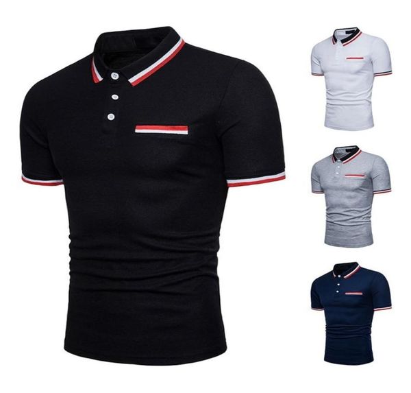 men polo shirt short sleeve contrast color clothing summer streetwear casual4003112, White;black
men polo shirt short sleeve contrast color clothing summer streetwear casual4003112, White;black