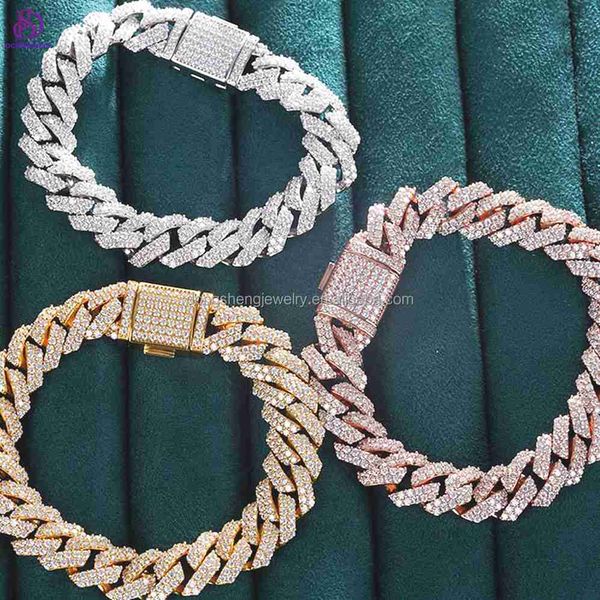 custom fashion necklace 925 sterling silver 15mm hip hop jewelry ice out vvs moissanite diamond cuban link bracelet
custom fashion necklace 925 sterling silver 15mm hip hop jewelry ice out vvs moissanite diamond cuban link bracelet