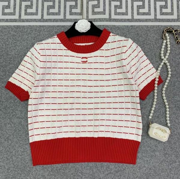 designer 2023gg women's full g printing knits sweater tee fashion crew neck knit short sleeve top, White;black
designer 2023gg women's full g printing knits sweater tee fashion crew neck knit short sleeve top, White;black