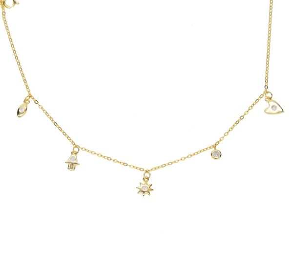 lovely girl women jewelry lucky symbol charm necklace evil eye hamsa hand sun cz drop elegance 925 sterling silver ch5238717
lovely girl women jewelry lucky symbol charm necklace evil eye hamsa hand sun cz drop elegance 925 sterling silver ch5238717
