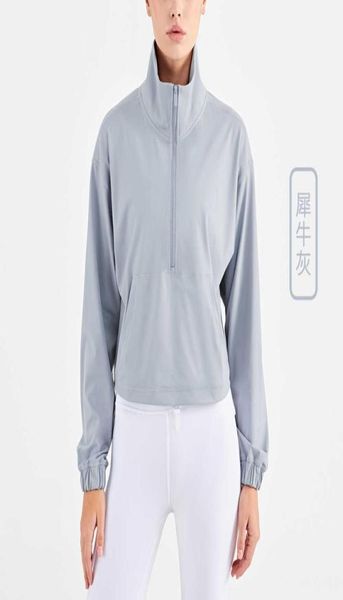 thickened sportswear jacket yoga outfits women039s half zipper long sleeve loose pocket outdoor running fitness coat5102074, White;red
thickened sportswear jacket yoga outfits women039s half zipper long sleeve loose pocket outdoor running fitness coat5102074, White;red