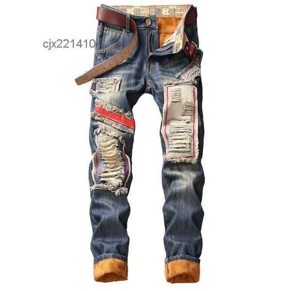 designer jeans pants size 28-38 autumn winter plus velvet hip punk streetwear trousers, Blue
designer jeans pants size 28-38 autumn winter plus velvet hip punk streetwear trousers, Blue